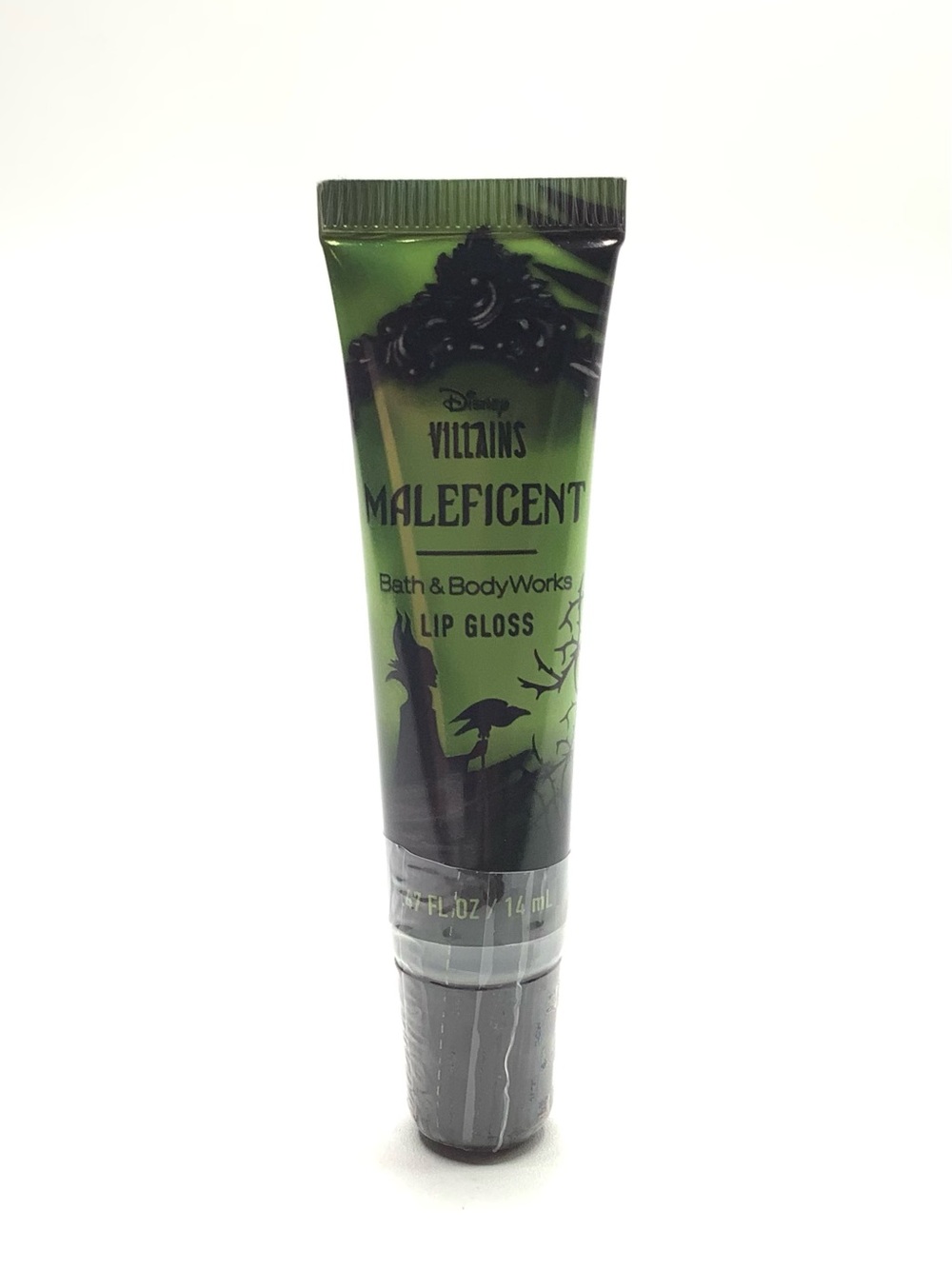 Bath & Body Works Maleficent Lip Gloss - Green and Black Design - NWT